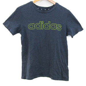 アディダス 半袖Ｔシャツ トップス ロゴT コットン スポーツウエア キッズ 男の子用 160サイズ ネイビー adidas