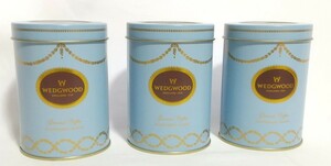 WEDGWOOD空き缶 3個セット キリマンジャロコーヒー缶 インテリア 雑貨 収納 小物入れ等に まとめ 空き缶