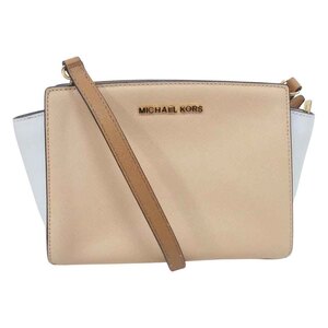 Michael Kors マイケルコース 30T4MLMM2T ツートン ショルダー バッグ ベージュ系【中古】