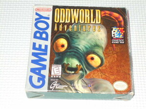 GB★ODDWORLD Adventures 海外版 北米版 ハガキ付 端子清掃済★箱付・説明書付・ソフト付