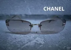 CHANEL rimless sunglasses GOLD