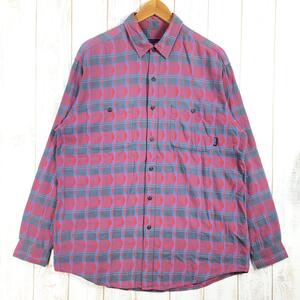 MENs M パタゴニア 1994 フランネル シャツ Flannel Shirts ネルシャツ アズテック：ブリック 雪なしタグ ビンテージ 生産