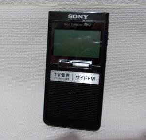 SONY ソニー ワンセグTV オーディオ ワイドFM AM ポケットラジオ XDR-64TV（Tk）