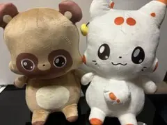 2尾の小狐てnこ めちゃもふぐっとぬいぐるみ ぽnきち てnこ セット