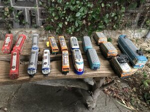 ★【ジャンク　現状渡し】　昭和レトロ　ビンテージ　アンティーク　vintage　ブリキ　電車　鉄道　新幹線　列車　乗り物　おもちゃ　玩具