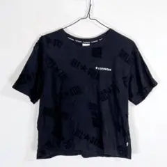 【CONVERSE】コンバース 黒 ブラック 半袖 Tシャツ レディース M