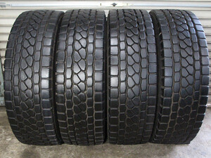 B494 BS ブリヂストン エコピア M801 Ⅱ ミックス 245/70R19.5 136/134J 4本 22年 バリ溝 9.5分 地山 TB 低床 大型 トラック 中古品 山梨県