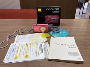 1円～★Nikon ニコン COOLPIX S3300 ピンク コンパクト　デジタルカメラ クールピクス デジカメ 通電確認済み 【鑑定本舗】　