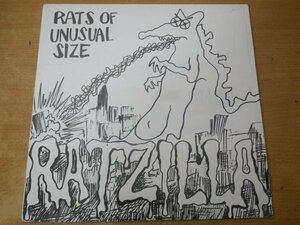 Y4-275＜LP/カラー盤/美盤＞Rats Of Unusual Size / Ratzilla