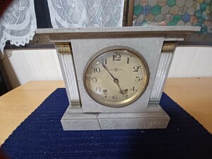 ● 振り子時計 昭和レトロ戦前　大理石　置き時計●