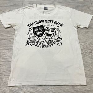 【即決】Dragon Ash ドラゴンアッシュ　半袖Tシャツ Tシャツ バンドTシャツ 白 2014 the show must go on