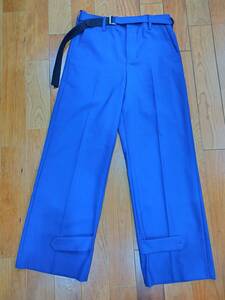 sacai 22SS SUITING PANTS ブルー size2/22-02672M サカイ