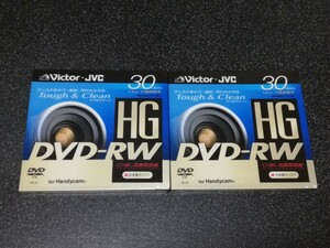 ■即決■新品 ビクターJVC ビデオカメラ用8cm DVD-RW HG「VD-W30G 」2枚■