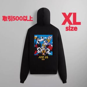 Disney Kith for Mickey Friends Family Portrait Vintage Hoodie Black XLサイズ キス ディズニー ミッキー フーディー パーカー ブラック