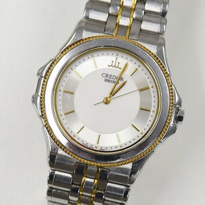 1円 可動品 腕時計 セイコー SEIKO クレドール 8J81-6A20 クォーツ メンズ SS 18KT 同梱不可