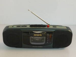 61001-1　aiwa　CS-P5　STEREO RADIO CASSETTE RECORDER　動作品　アイワ　ステレオラジオカセットレコーダー