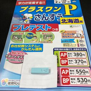 しー022 北海道版 プラスワンP さんすう ２年 1学期 前期 教育同人社 スヌーピー 問題集 プリント ドリル 小学生 テキスト 文章問題※7