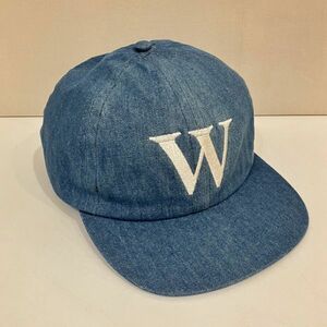 新品/レアな英国製/Baseball Cap/色褪せデニム/58/Hollingworth Country outfitters/小さめサイズ/ユニセックスベースボールキャップ　