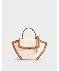 「CHARLES & KEITH」 ハンドバッグ M ライトブラウン レディース