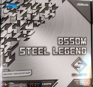 中古動作品：ASRock STEEL LEGEND B550M + Ryzen7 5700X付