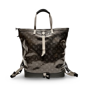 LOUIS VUITTON ルイヴィトン モノグラムエクリプス グレーズ ジップドトート バックパック 2WAY トートバッグ ブラック