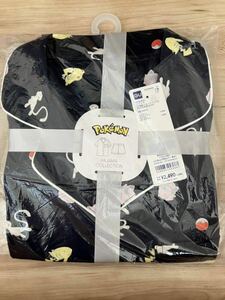 新品!GU☆WOMEN パジャマ(半袖＆ショートパンツ)Mサイズ ネイビー ポケモン ポケットモンスター ルームウェア ピカチュウ POKEMON ジーユー