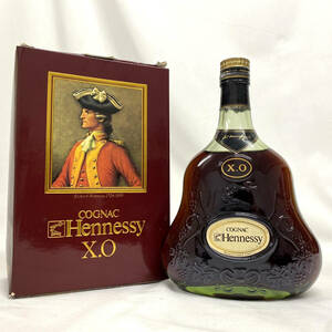 ☆★【未開栓 希少】ヘネシー Hennessy XO コニャック 金キャップ グリーンボトル 700ｍｌ 40％ 箱付 ★☆