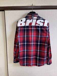 【良品】【レターパックプラス対応】 FCRB f.c real bristol エフシーレアルブリストル SOPH BIG LOGO FLANNEL B.D SHIRTS チェックシャツ