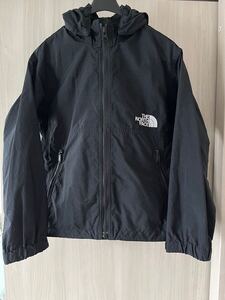 【キッズ120】THE NORTH FACE ノースフェイス コンパクトジャケット ブラック 黒 ナイロンパーカー NPJ22210 K