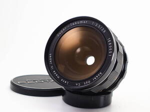 ★実用品★ ペンタックス PENTAX SUPER-TAKUMAR 28mm F3.5 M42 ★メタルフロントキャップ、リアキャップ付属 #S1346