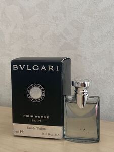 BVLGARI POUR HOMME SOIR Eau de Toilette perfumes 5ml ブルガリ プールオム オードトワレ ミニ 香水　残量たっぷり　定形外郵便は290円