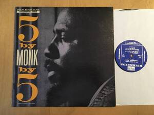 オリジナルスタンパー使用の初期リプレス MONO DG Thelonious Monk Quintet / 5 By Monk By 5 / riverside thad jones