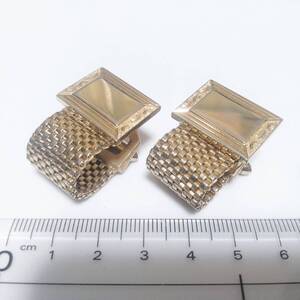 ◇CW80 カフリンクス カフス ボタン ゴールド ラップアラウンド Wrap Cufflinks ベルト メッシュ チェーン アクセサリー 送料無料 