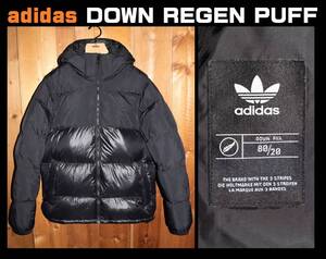 送料無料 特価即決【未使用】 adidas Originals ★ダウンジャケット (XLサイズ) ★ アディダス HL9181 DOWN REGEN PUFF JACKET 保温 黒 