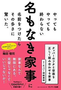 やってもやっても終わらない名もなき家事に名前をつけたらその多さに驚いた。/梅田悟司■24052-40018-YY19