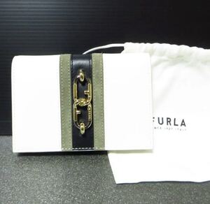 【アパレル】☆ほぼ未使用☆ FURLA フルラ SIRENA コンパクト 3つ折り財布 ミニ財布 シレナ レザー スウェード