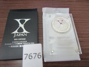 7676　X JAPAN復活10周年記念メダル X JAPAN LIVE 2018 アメリカフェス出演直前 PREMIUM GIGS ～YOSHIKI 復活の夜～