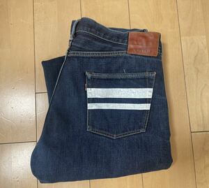 MOMOTARO JEANS 桃太郎ジーンズ 0905SPK CLASSIC WIDE STRAIGHT クラシックワイドストレート ジーンズ w38 ヒゲ落ち USED