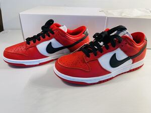 【新品】NIKE DUNK LOW 365 BY YOU RED WHITE BLACK 26.5cm ダンク ロー バイユー CHICAGO風 赤 白 黒