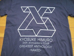 即決価格　早い者勝ち！　氷室京介　25周年　アニバーサリー　Tシャツ　Mサイズ　NAKED　DALUC　ロゴ