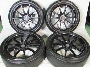 ☆POTENZA■SW010■ポテンザホイール■114.3-5H(F)8J/+45(R)8.5J/+45■235/40R19■REGNO/POTENZA RE050A■マークX.エスティマ.ノア.VOXY.等