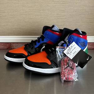 未使用 NIKE AIR JORDAN 1 MID PATENT BLEND ナイキ エアジョーダン ミッド パテント ブレンド