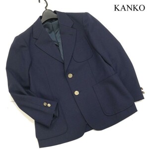 KANKO 学生服 通年♪ 金ボタン ブレザー ジャケット 紺ブレ Sz.145A　レディース ネイビー 通学 女子 学生 日本製　D3T00399_3#O