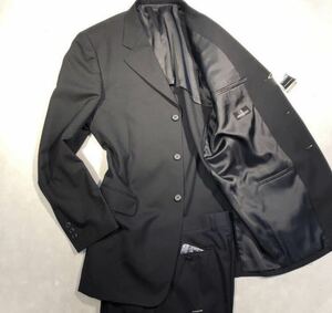 新品【サイズA8 3L★高級礼服】3Bシングルスーツ 喪服 ブラックフォーマル 背抜き ノーベンツ 2タック 冠婚葬祭 ウール99 セットアップ