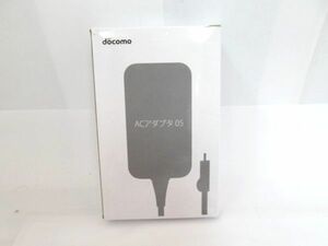 Y 14-13 美品 docomo ドコモ ACアダプタ 05 取扱説明書付 スマートフォン 充電器 micro USB Type-B