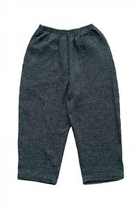 定価以下 (S) PorterClassic SASHIKO LINEN PREMIUM PEACE PANTS BLUE ポータークラシック 刺し子 リネン プレミアム パンツ PC 剣道 KENDO