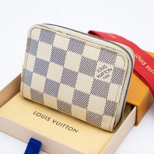 ルイヴィトン ダミエアズール ジッピーコインパース 小銭入れ　ヴィトン　Louis Vuitton　コンパクト　ホワイト