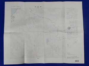 25000分の1地形図【知床峠】国土地理院発行・平成７年修正測量・平成８年発行　〈ウトロ香川・羅臼湖・斜里町・羅臼町〉