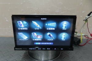 美品/テレビ視聴OK完動品保証付/W4482/パナソニック/人気 SDナビ 高精細/CN-R300D/R300DFA TV地デジフルセグ/Bluetooth/SD/iPod//配線付