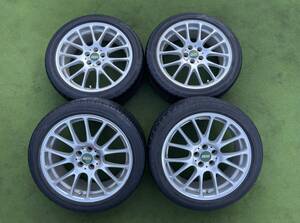 ◆希少BBS RE-L RE5005 FORGED/鍛造 ◆17x7J+48/PCD:100/5穴◆4本. 215/45R17.プリウス カローラツーリング スポーツ 86 BRZ レガシィ等に